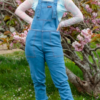 Blue Stonewash Stretch Denim Dungarees by Run and Fly - Image 7