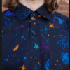 Galaxy Shirt Short Sleeved in Cotton by Run and Fly - Image 3