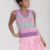 Rhombus Pink Vest by Popsoda - Image 4