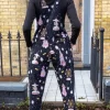 Black Day at the Fairground Super Stretch Twill Dungarees By Run and Fly - Image 3