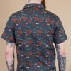 Retro Old School Tattoo Print Short Sleeve Shirt by Run and Fly - Image 3