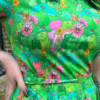 Frog Mushroom Babes Stretch Belted Tea Dress with Pockets by Run and Fly - Image 3