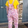 Party Cats Stretch Twill Dungarees by Run & Fly x The Mushroom Babes - Image 4