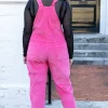 Pink Stretch Corduroy Dungarees by Run and Fly - Image 8