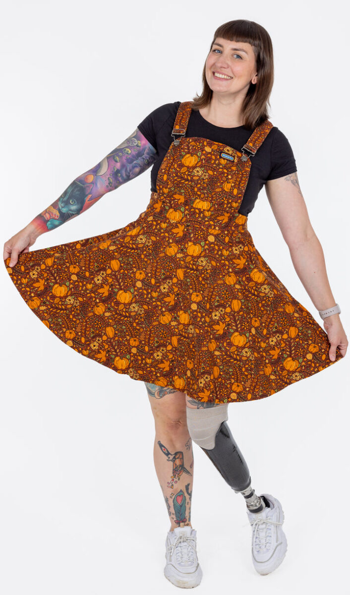 Autumn hot sale pinafore dress