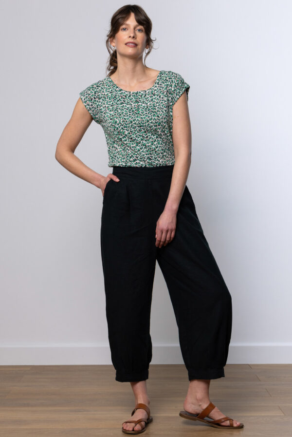 Sail Trouser in Soft Black by Lily & Me