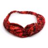 Red Floral Print Headband by POM - Image 3