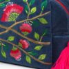 Wash Bag in Dusky Teal Velvet by POM - Image 2