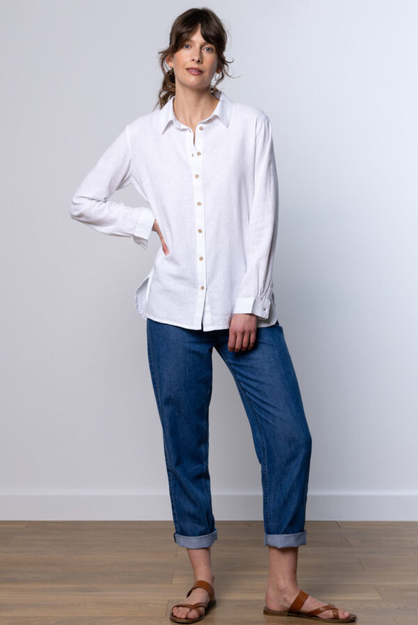 Willow Linen Blend Shirt by Lily & Me