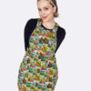 Tarot Dino Stretch Twill Pinafore by Run and Fly - Image 3